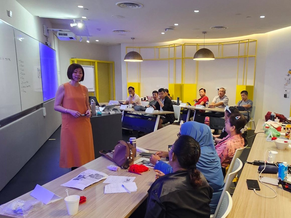 Allysia Ling facilitating a training session for adult learners
